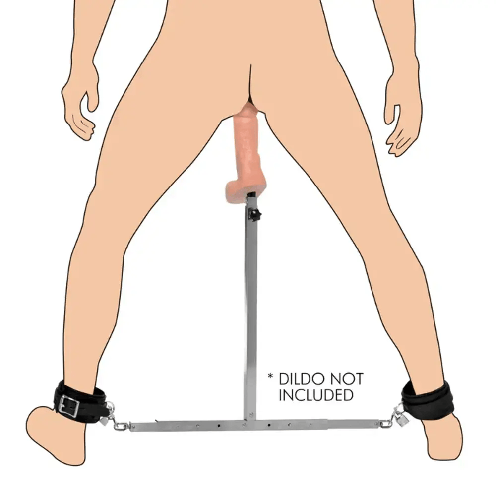 SQUAT ANAL IMPALER W/ SPREADER BAR AND CUFFS