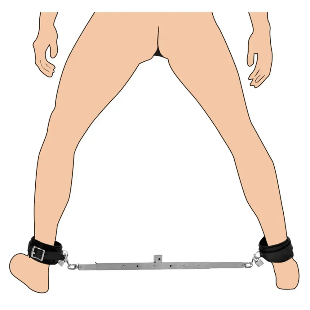 SQUAT ANAL IMPALER W/ SPREADER BAR AND CUFFS