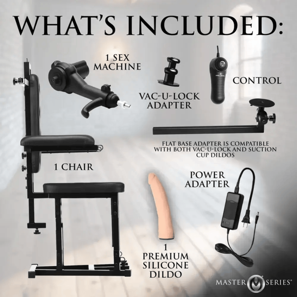 ENFORCER CHAIR WITH SEX MACHINE