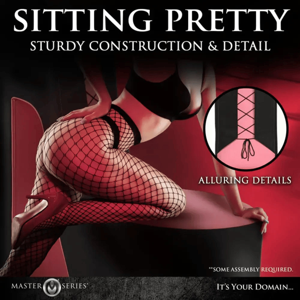 STILETTO SEX CHAIR - BLACK/PINK