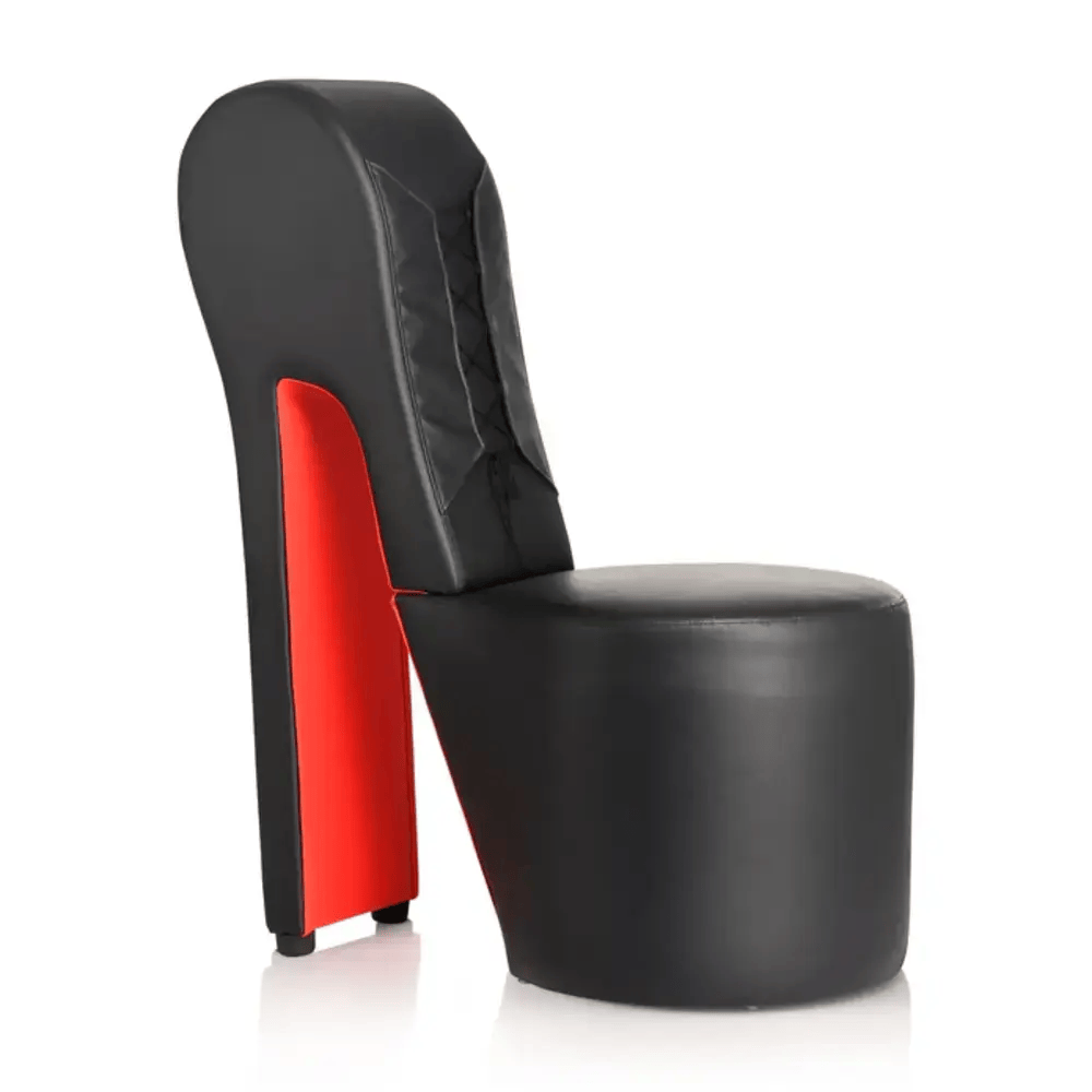 STILETTO SEX CHAIR - BLACK/RED