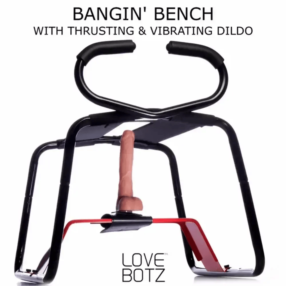 BANGIN' BENCH WITH THRUSTING & VIBRATING DILDO