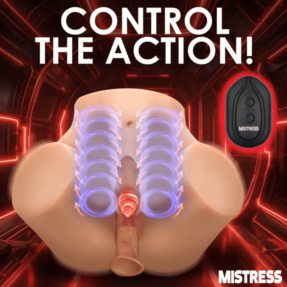 SQUEEZING AND VIBRATING PUSSY AND ASS MASTURBATOR