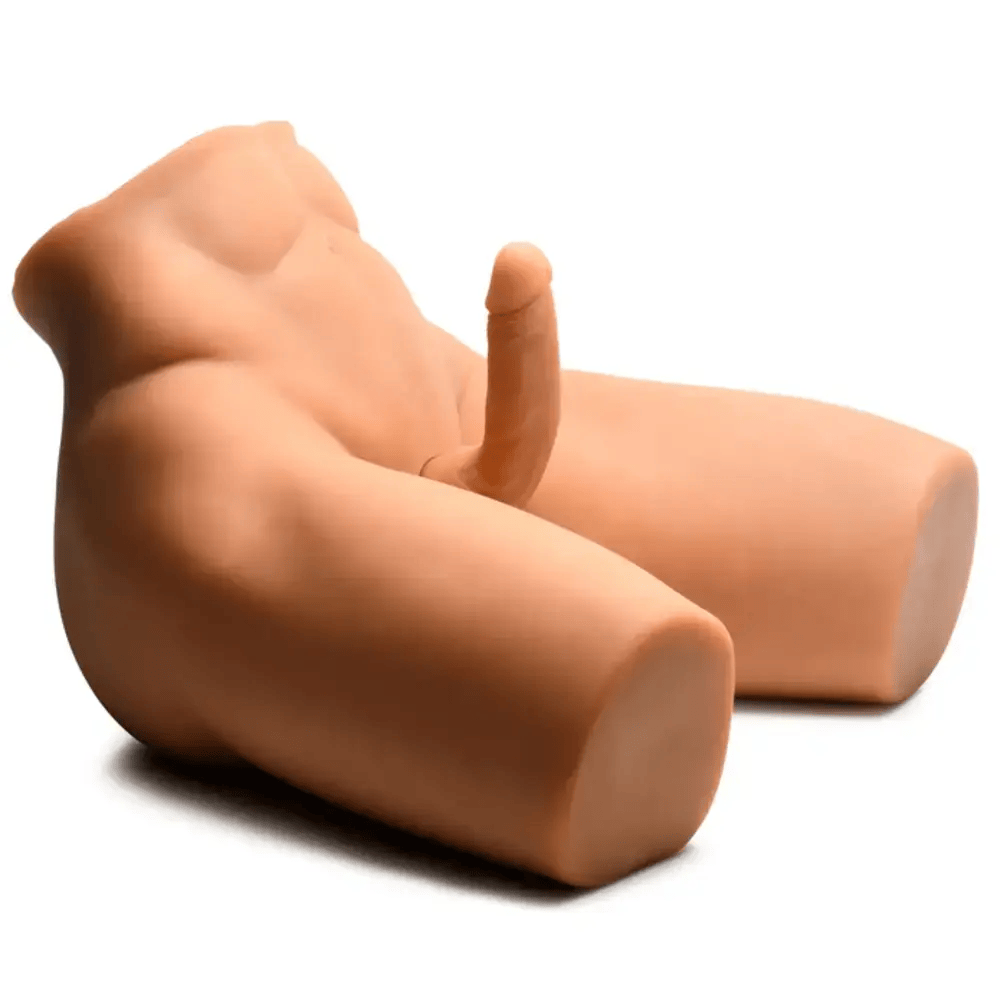 POSEABLE TORSO WITH THRUSTING DILDO