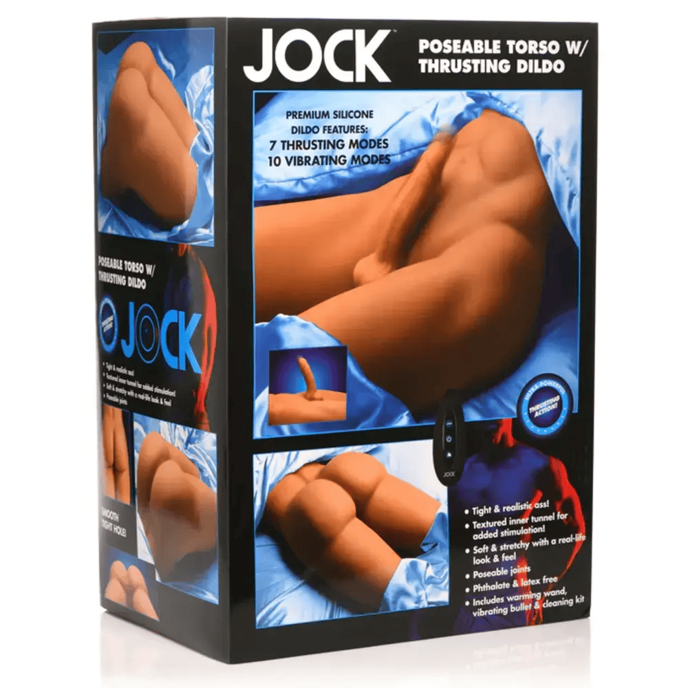 POSEABLE TORSO WITH THRUSTING DILDO