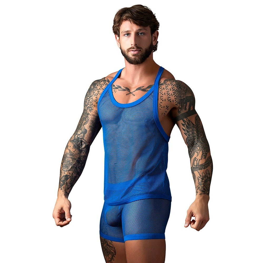 FISHNET 2.0 TANK TOP - ROYAL - S/M