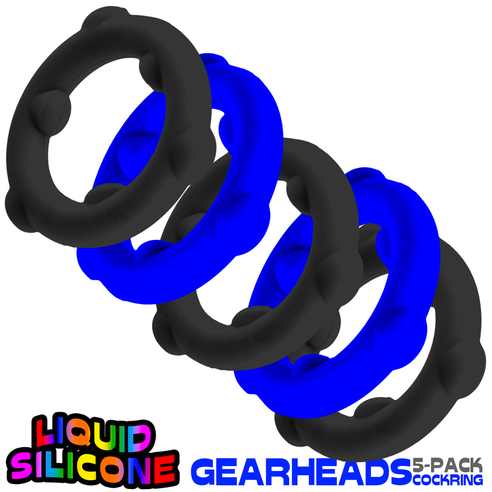 GEARHEADS 5PK - BLUE + BLACK
