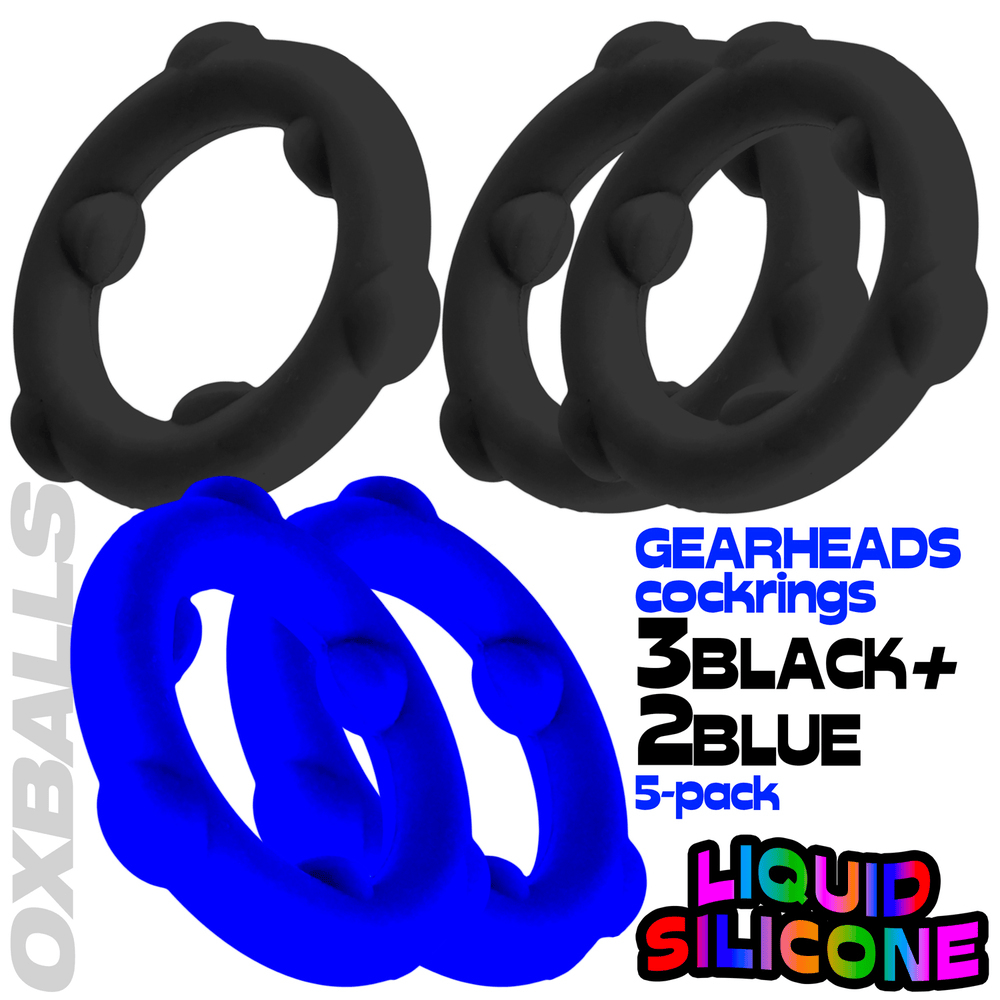 GEARHEADS 5PK - BLUE + BLACK