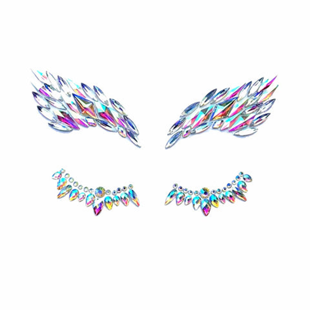 MYSTIQUE IRIDESCENT CRYSTAL JEWEL FACE STICKER