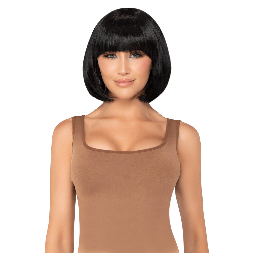 14\" SHORT NATURAL BOB WIG - BLACK