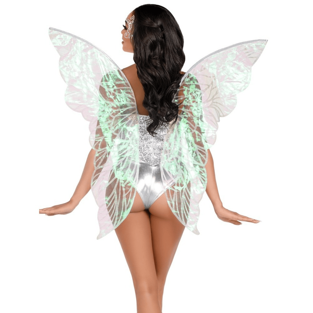 IRIDESCENT STRAPLESS FAIRY WINGS - CLEAR
