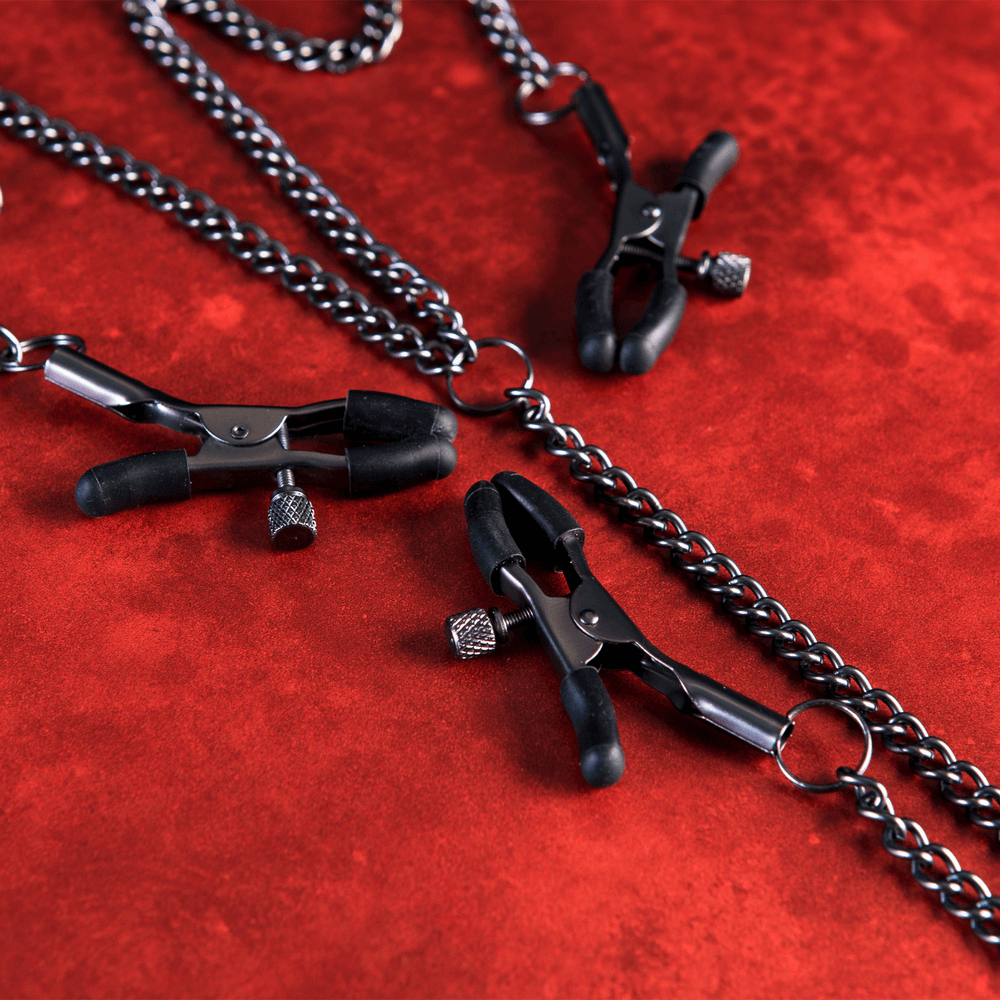 TRIPLE TEASE NIPPLE + CLAMP SET