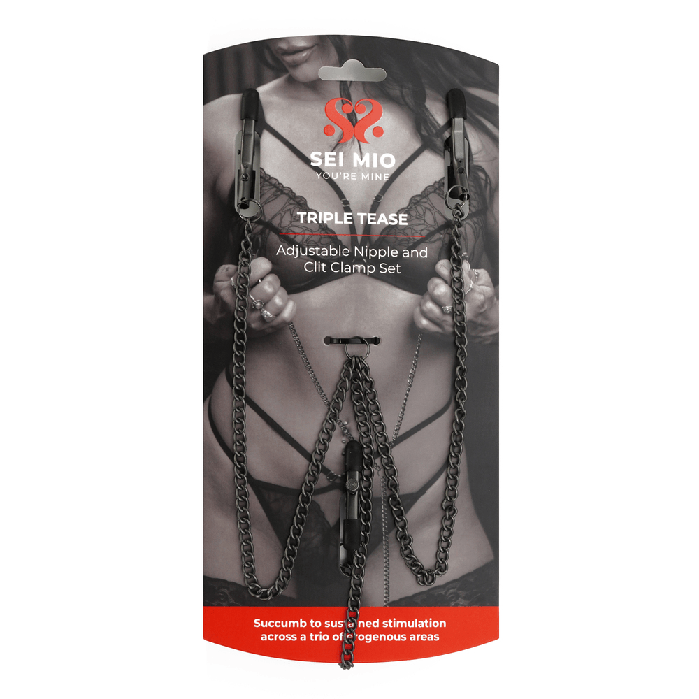 TRIPLE TEASE NIPPLE + CLAMP SET