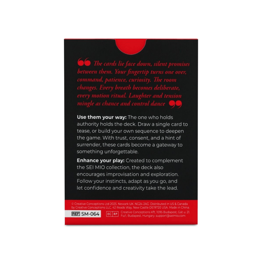 PLEASURE & CONTROL CARD GAME