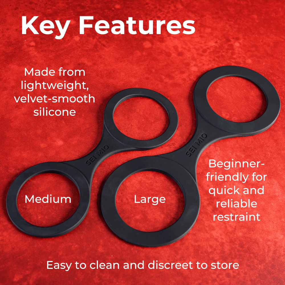 SILICONE HANDI-CUFFS - LARGE