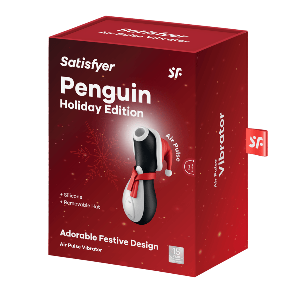 Satisfyer Penguin: Holiday Edition Air-Pulse Vibrator box