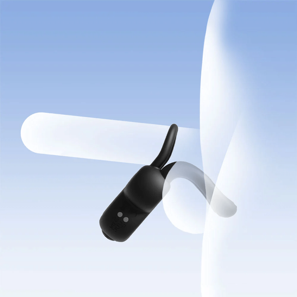 Honey Play Box Anello App-Controlled Vibrating Cock Ring - rendering of product on an illustrated body showing one of the methods of use