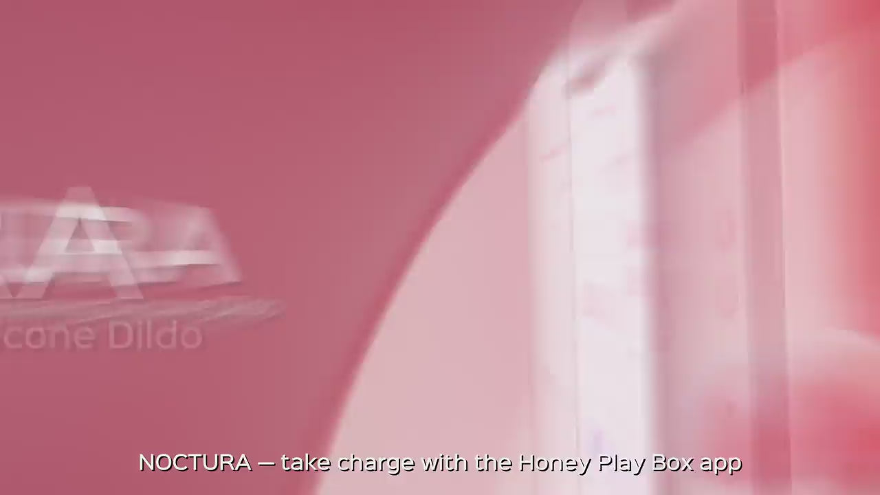 Load video: Honey Play Box Noctura App-Controlled Vibrating Silicone Dildo Promo Video