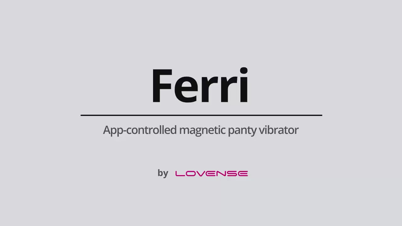 Load video: Lovense Ferri Magnetic App-Controlled Panty Vibrator Explainer Video