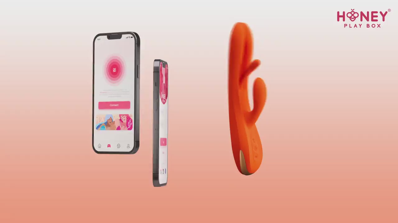 Load video: Honey Play Box Terri App-Controlled Tapping Rabbit Vibrator Promo Video