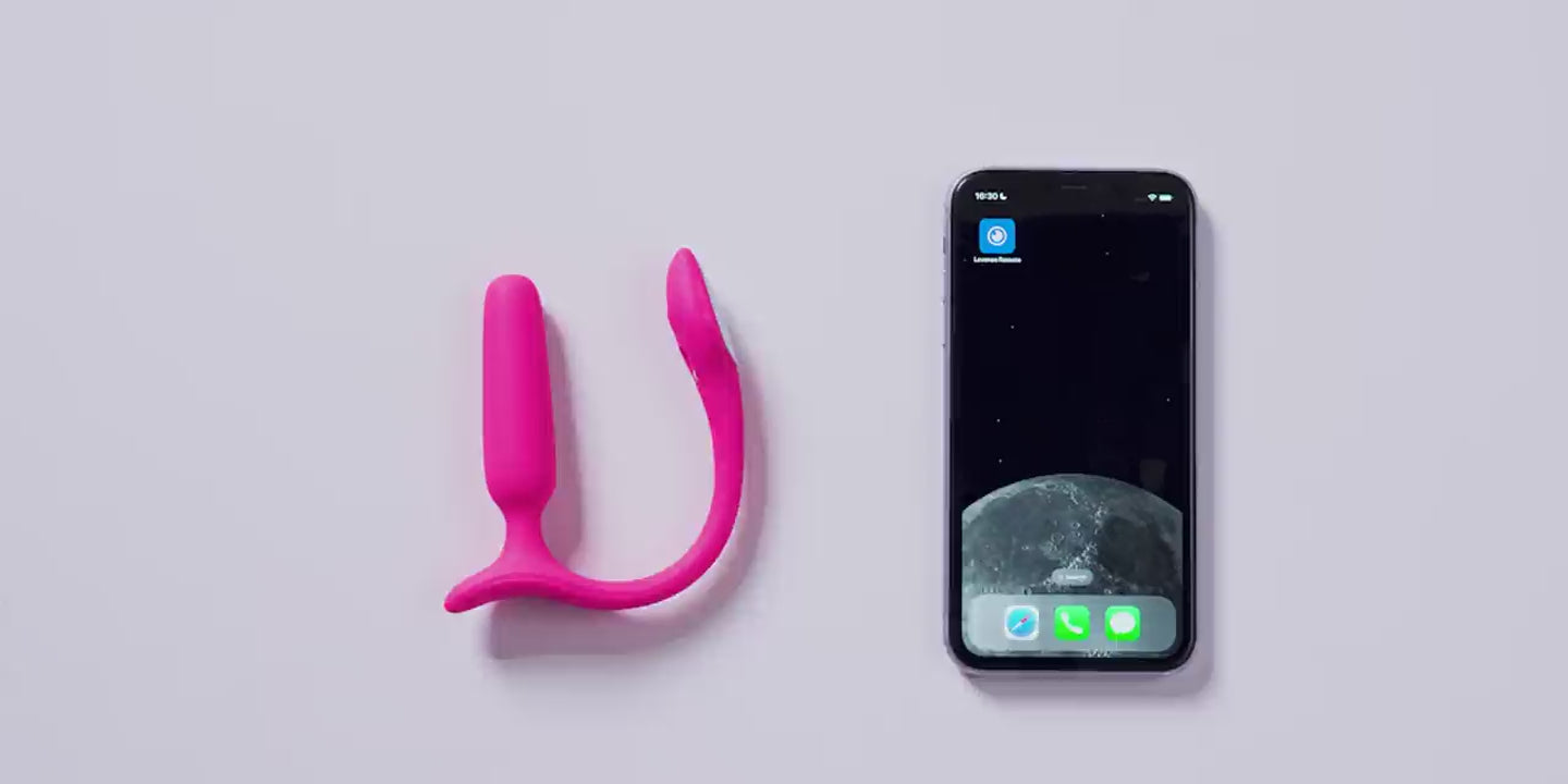Load video: Lovense Lush Anal App-Controlled Butt Plug Explainer Video