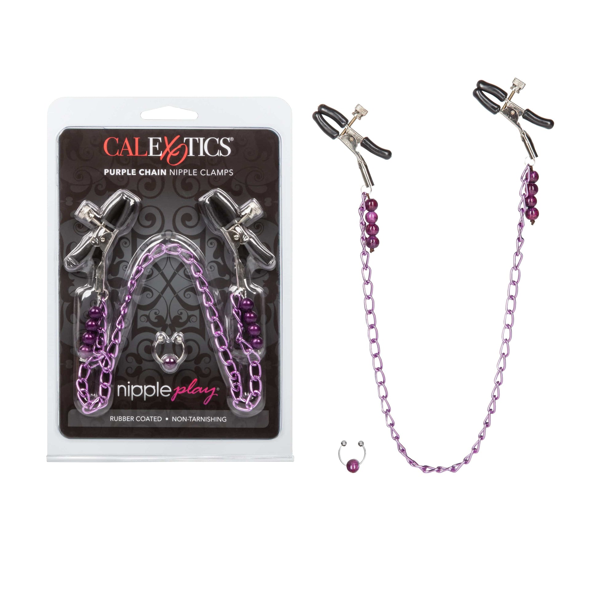 PURPLE CHAIN NIPPLE CLAMPS