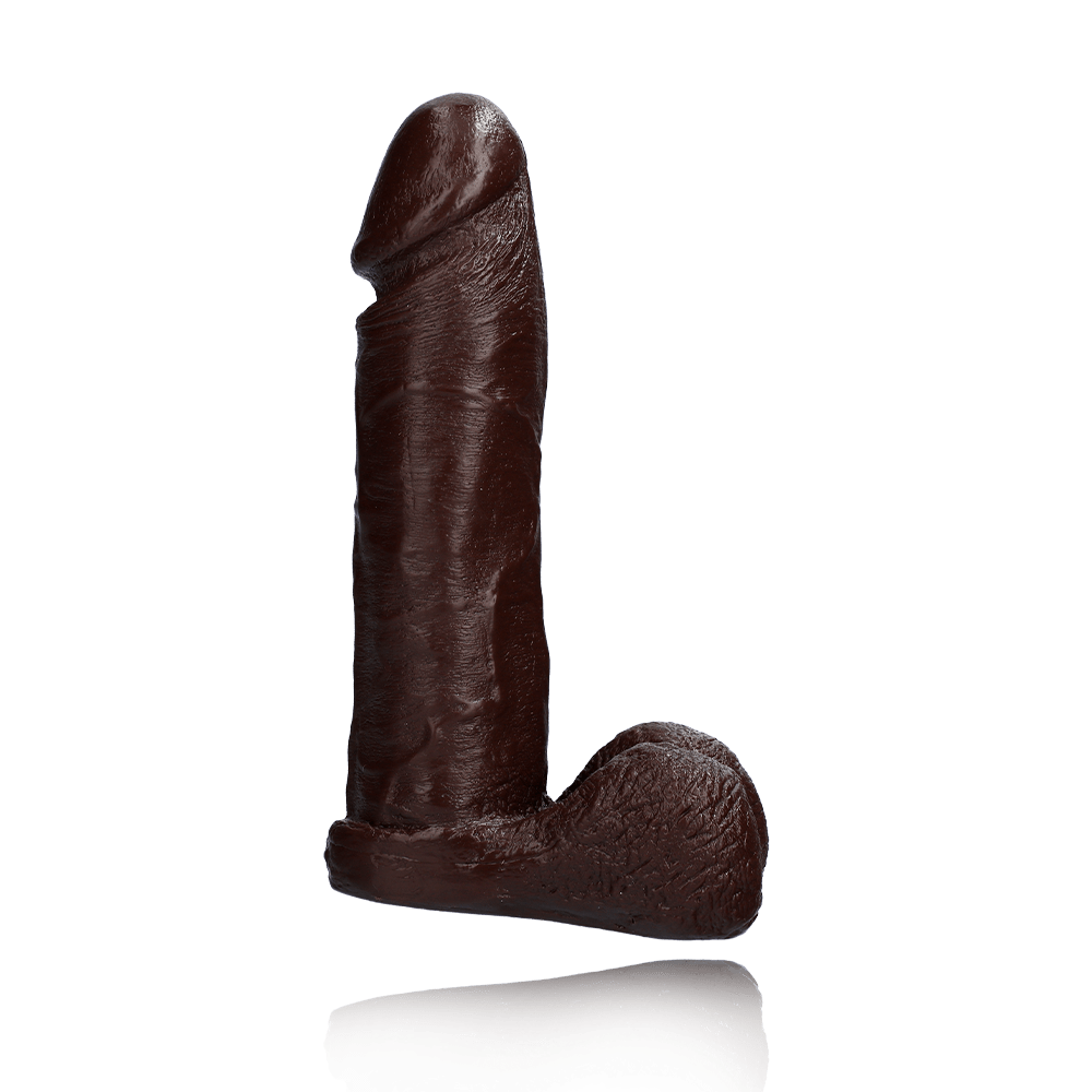 8" REALISTIC BLACK COCK