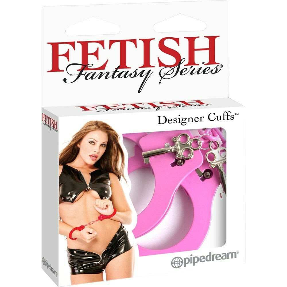 DESIGNER METAL HANDCUFFS - PINK