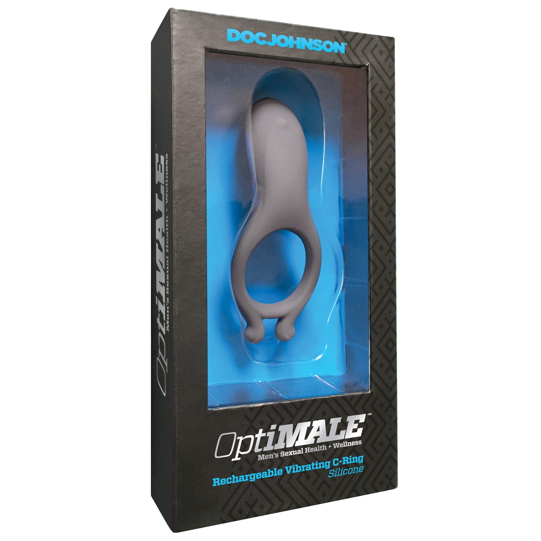 RECHARGEABLE VIBRATING C-RING - SLATE