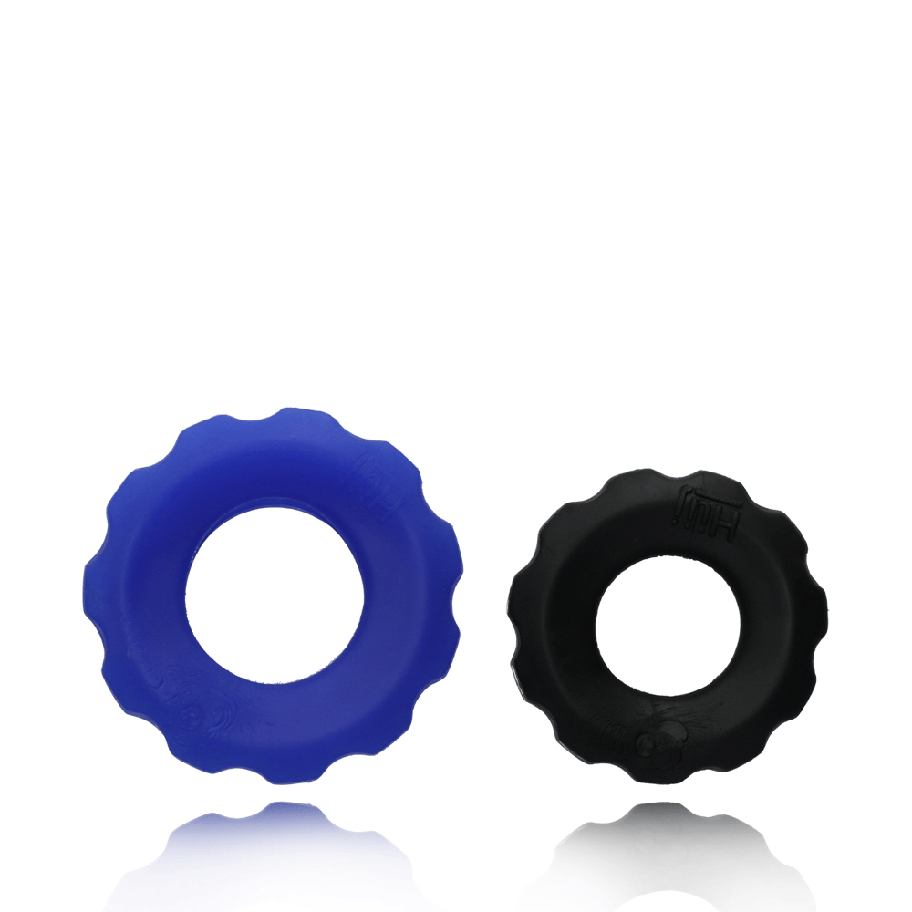 Hunky Junk Cog 2 Size Rings - Tar/Cobalt