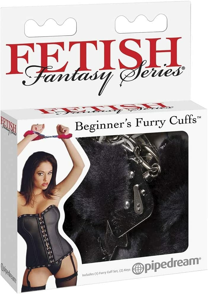 BEGINNER'S FURRY CUFFS - RED