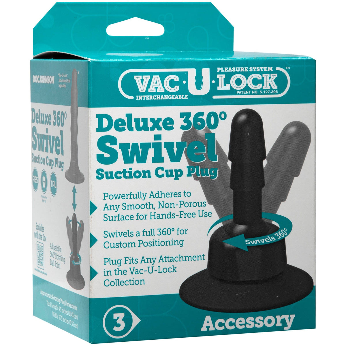 DELUXE 360 SWIVEL SUCTION CUP PLUG