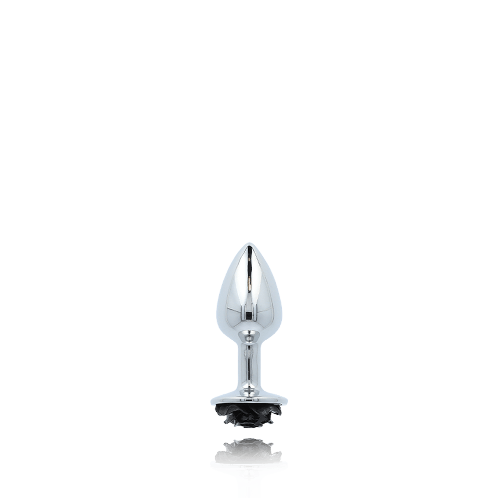 BLACK ROSE ANAL PLUG - SMALL
