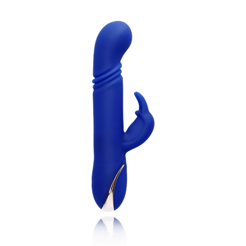 HEATED SILICONE THRUSTING "G" RABBIT