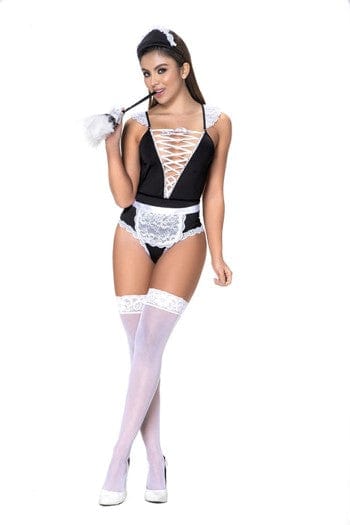 3PC FRENCH MAID BODYSUIT - S/M