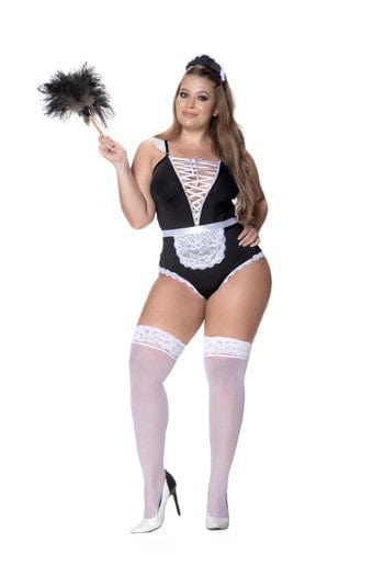 3PC FRENCH MAID BODYSUIT - M/L