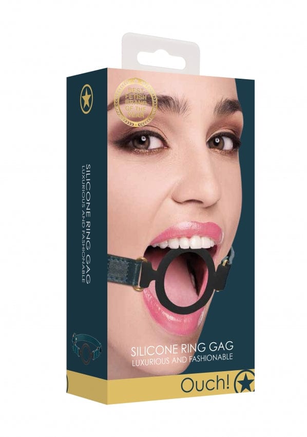 SILICONE RING GAG - GREEN