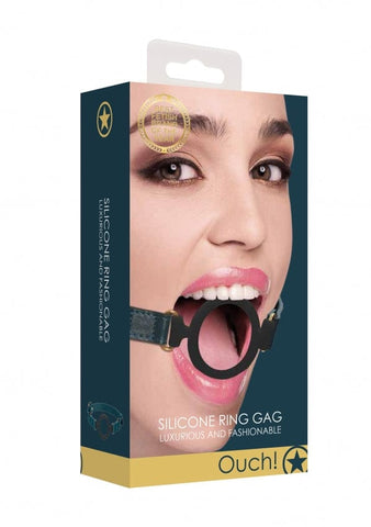 SILICONE RING GAG - GREEN