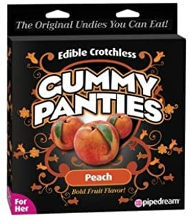 EDIBLE CROTCHLESS GUMMY PANTIES - PEACH
