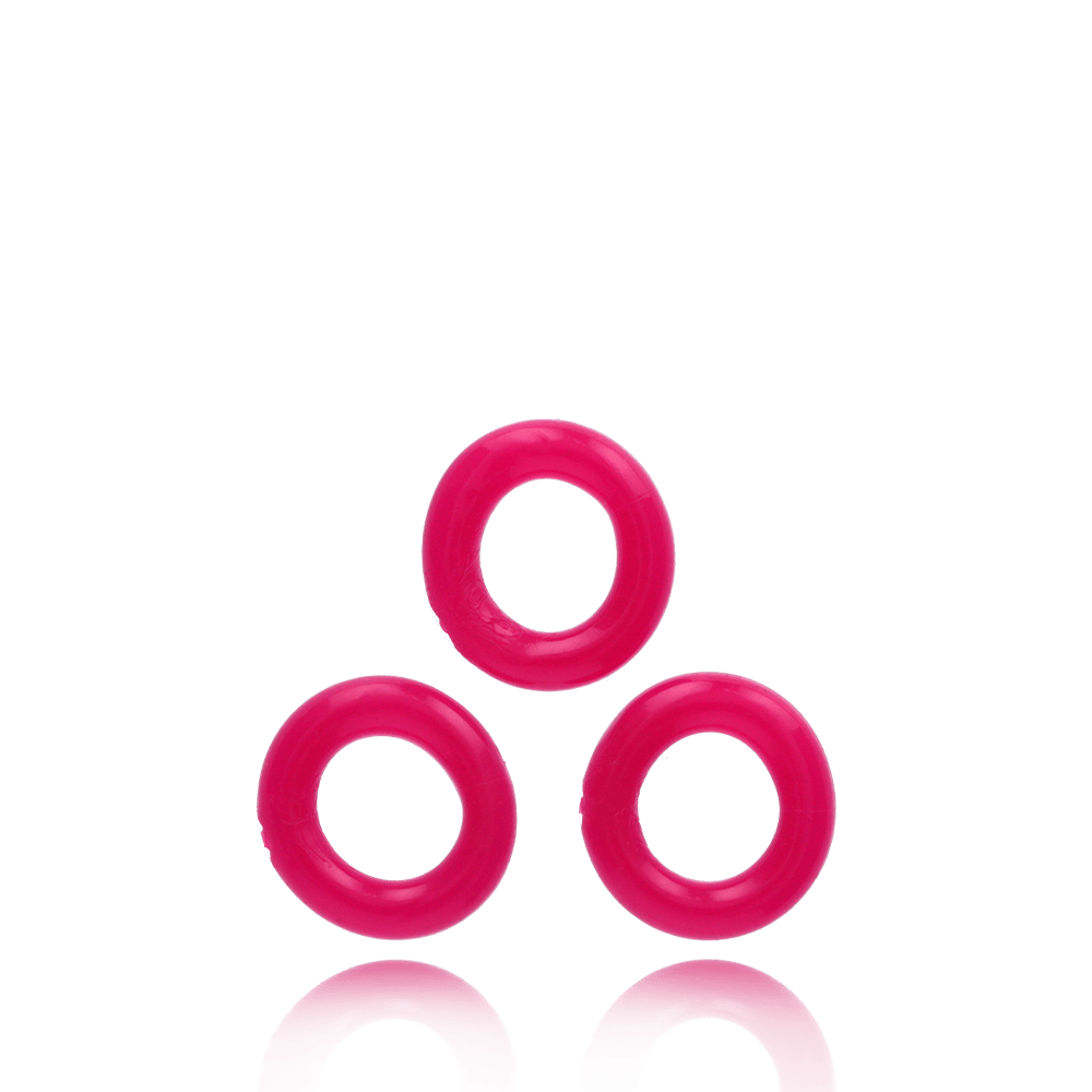 Oxballs Willy Rings 3Pk - Hot Pink