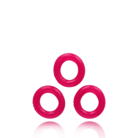 Oxballs Willy Rings 3Pk - Hot Pink