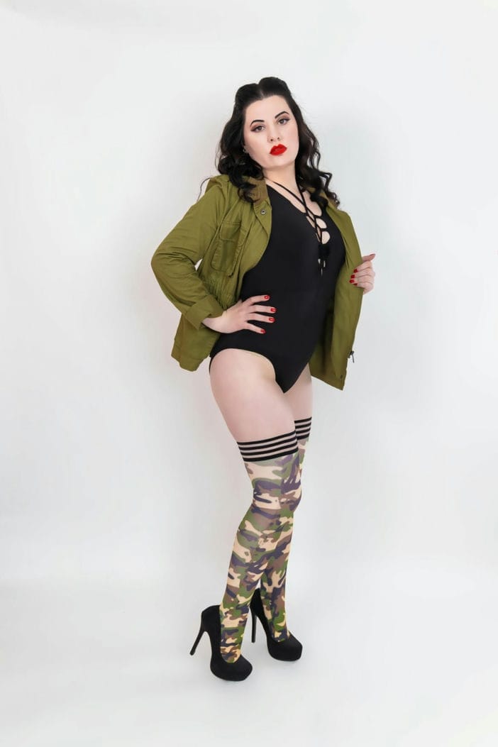 ALEX - CAMOUFLAGE THIGH HIGH - D