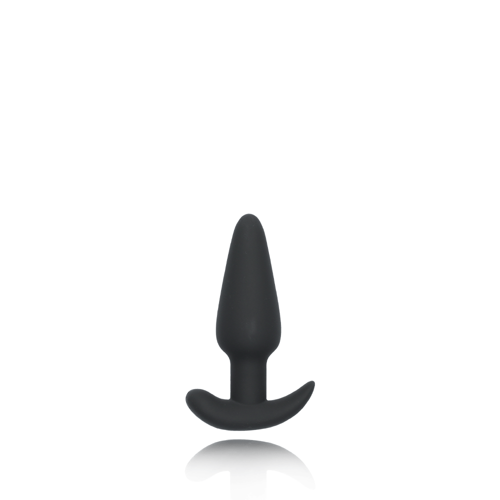 SILICONE BUTT PLUG W/ R/C - BLACK