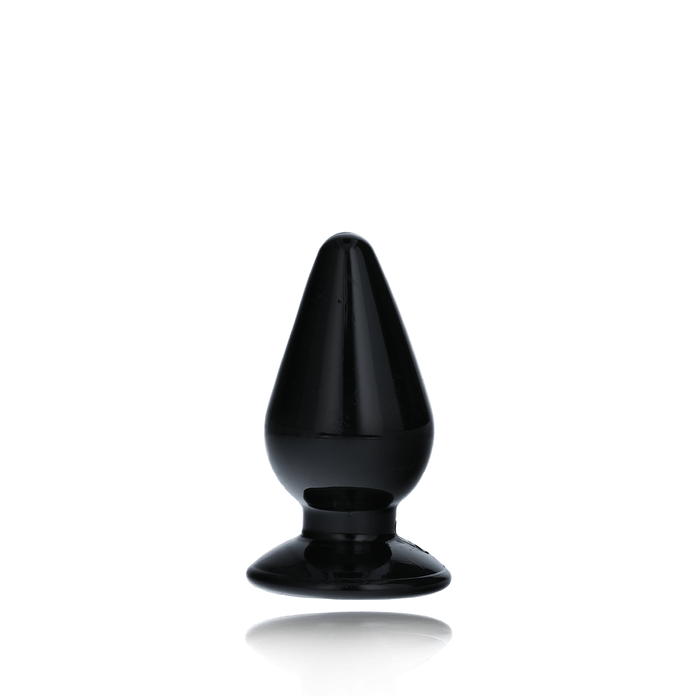 4.5" CRYSTAL CLEAR ANAL PLUG - BLACK