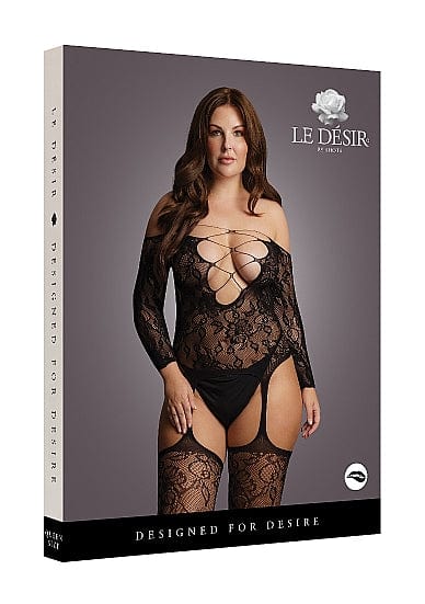 CRISS CROSS NECK BODY STOCKING - Q