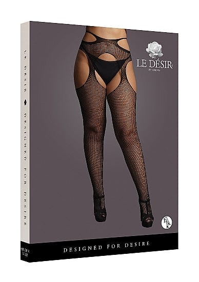 SUSPENDER PANTYHOSE W/ STRAPPY WAIST - Q