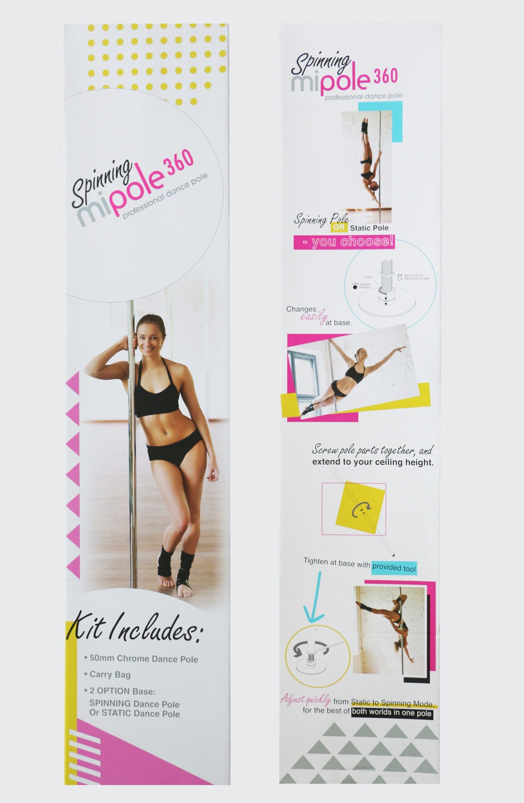SPINNING PROFESSIONAL DANCE POLE
