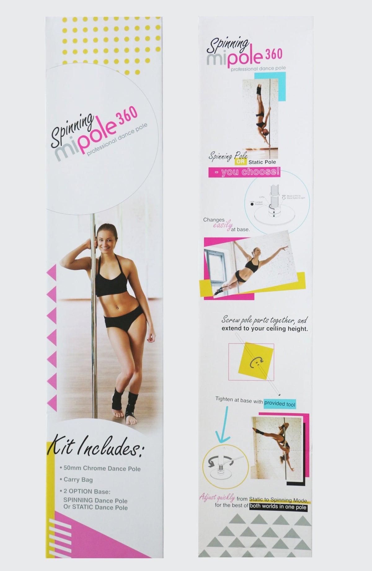 SPINNING PROFESSIONAL DANCE POLE