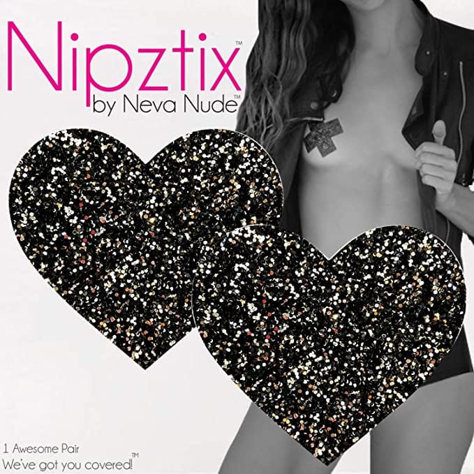 BLACK GUNMETAL BALLERINA BLING HEART