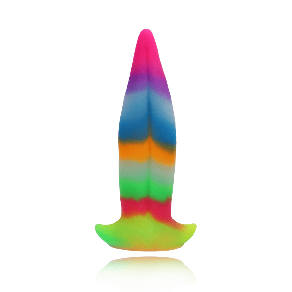 UNICORN TONGUE GLOW-IN-THE-DARK SILICONE DILDO